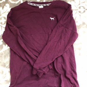 COPY - Maroon VS PINK oversized campus tee
